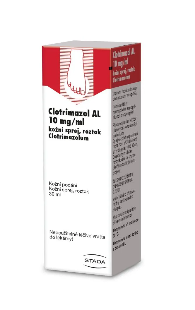 Clotrimazol AL 10 mg/ml kožní sprej, roztok 30 ml