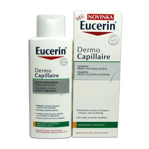 Eucerin Dermocapillaire Krémový šampon proti suchým lupům 250 ml
