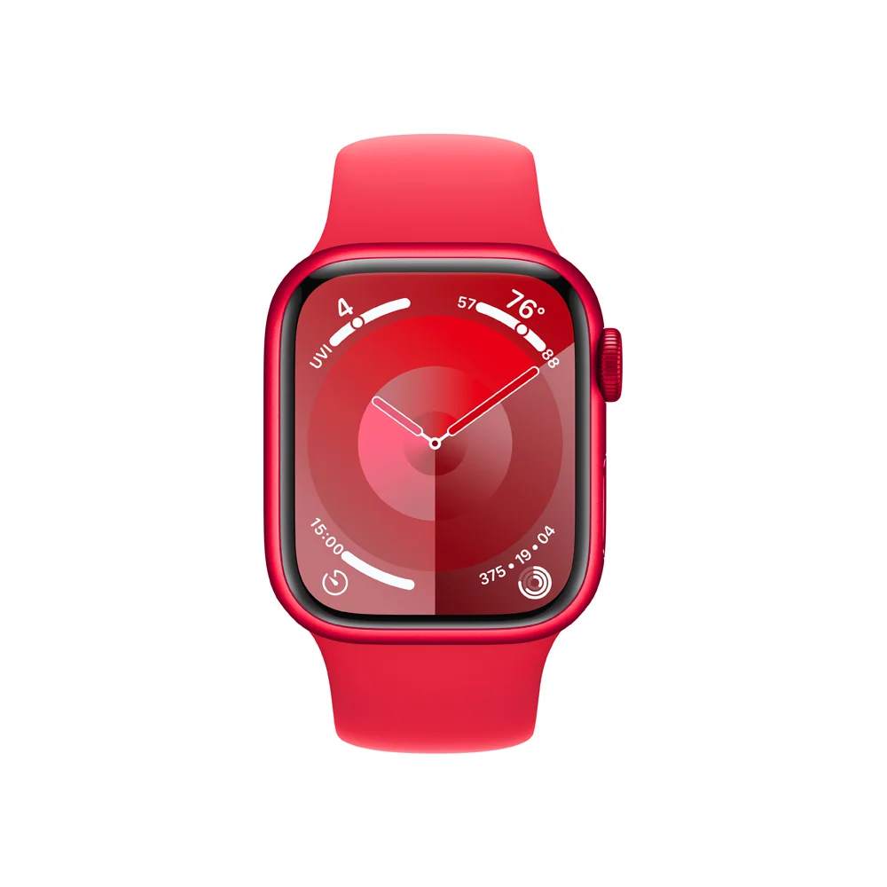 Apple Watch S9 41 mm sport band S/M smart hodinky Red