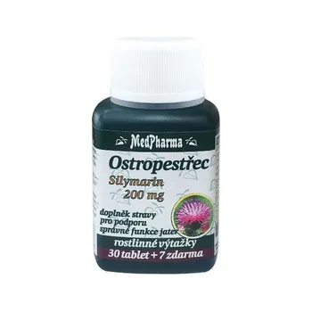 Medpharma Ostropestřec Silymarin 200 mg 37 tablet
