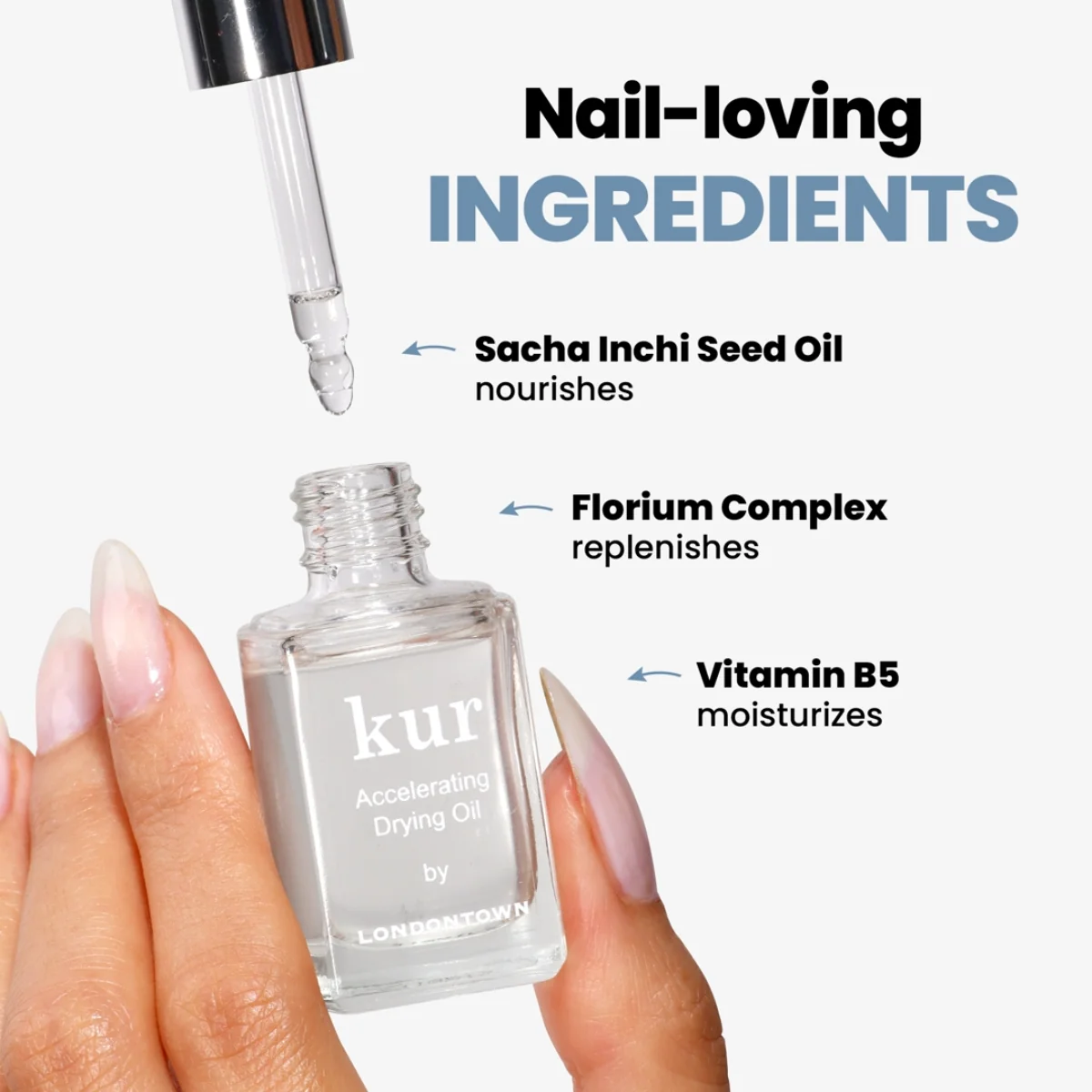 Londontown kur Accelerating Drying Oil olej urychlující zaschnutí laku 12 ml