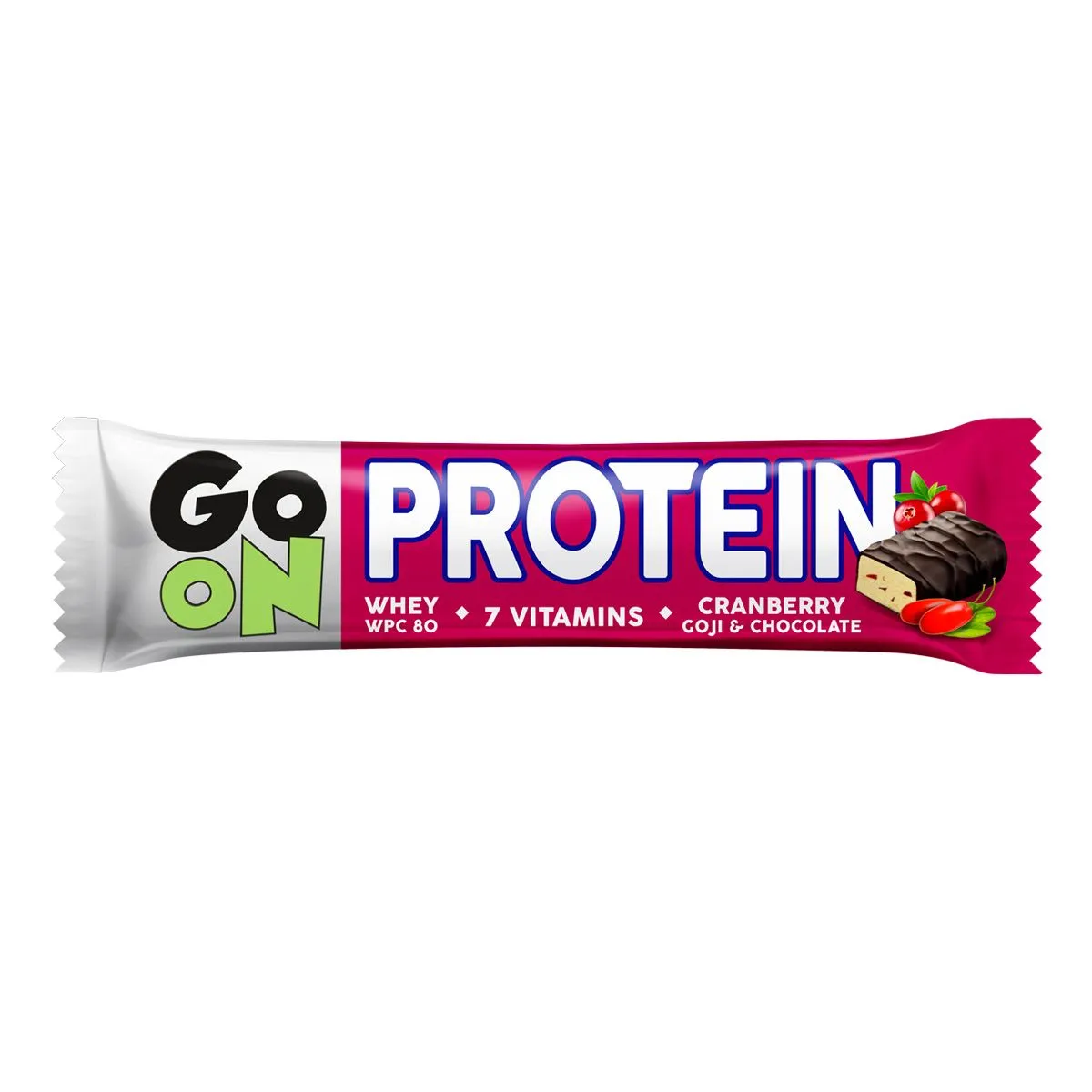 GO ON! Proteinová tyčinka s brusinkami a goji 50 g