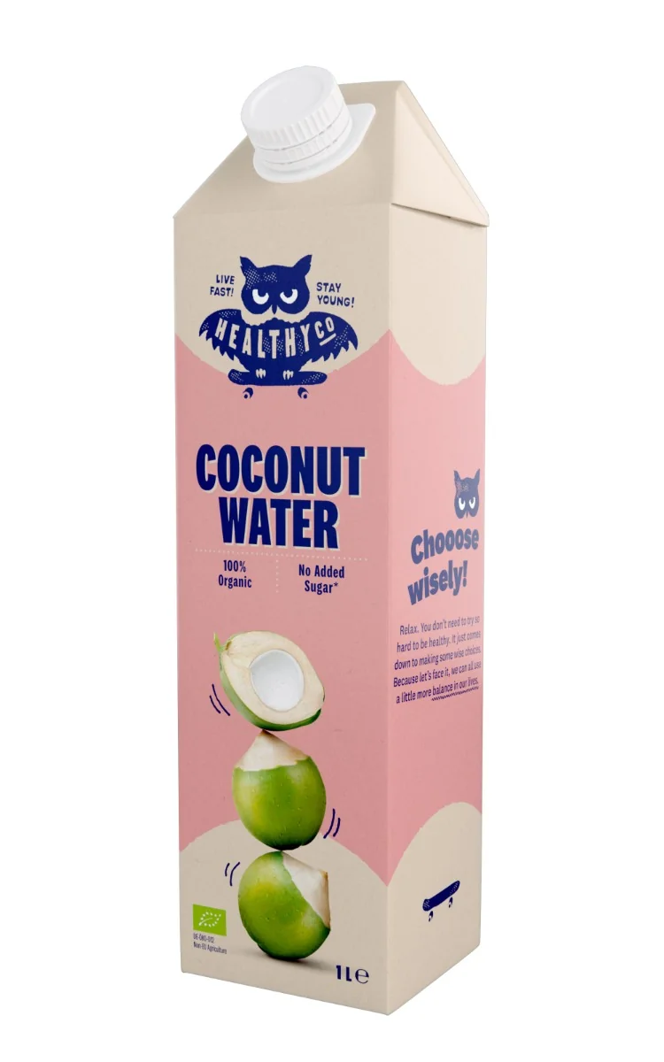 HealthyCo Kokosová voda BIO 1 l