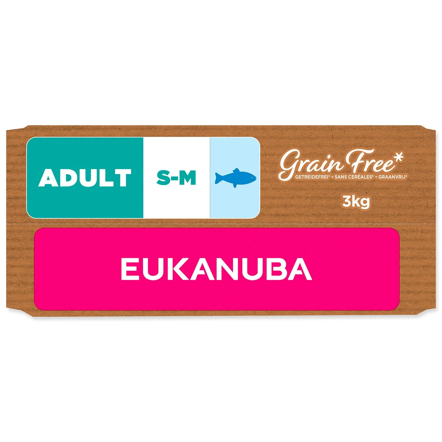 Eukanuba Krmivo Grain Free Adult Small & Medium rich in ocean fish 3kg