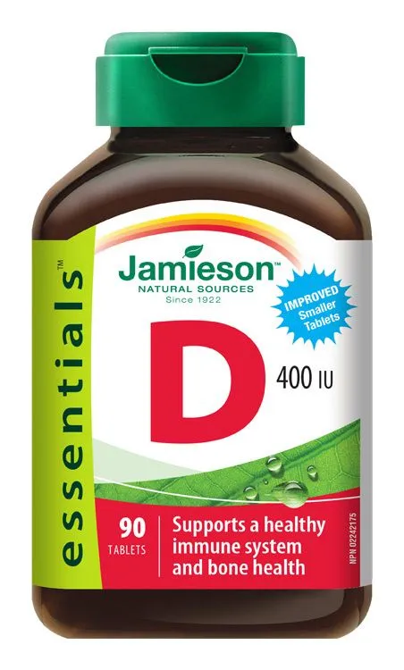 Jamieson Vitamín D3 400 IU 90 tablet