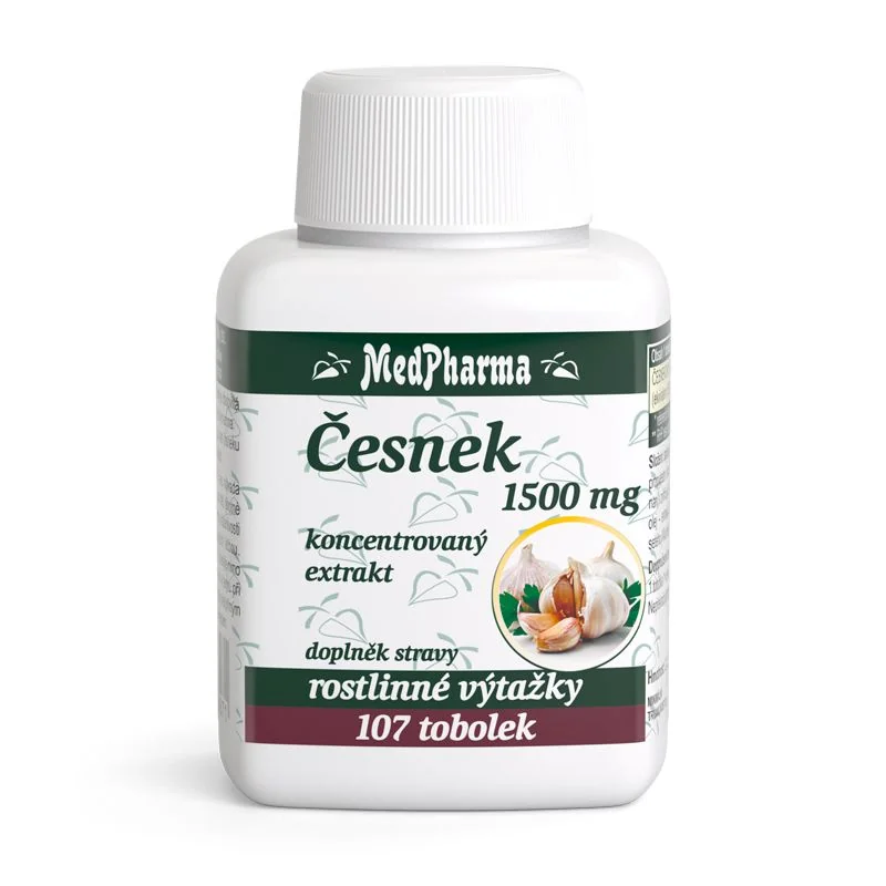 MedPharma Česnek 1500 mg 107 tobolek