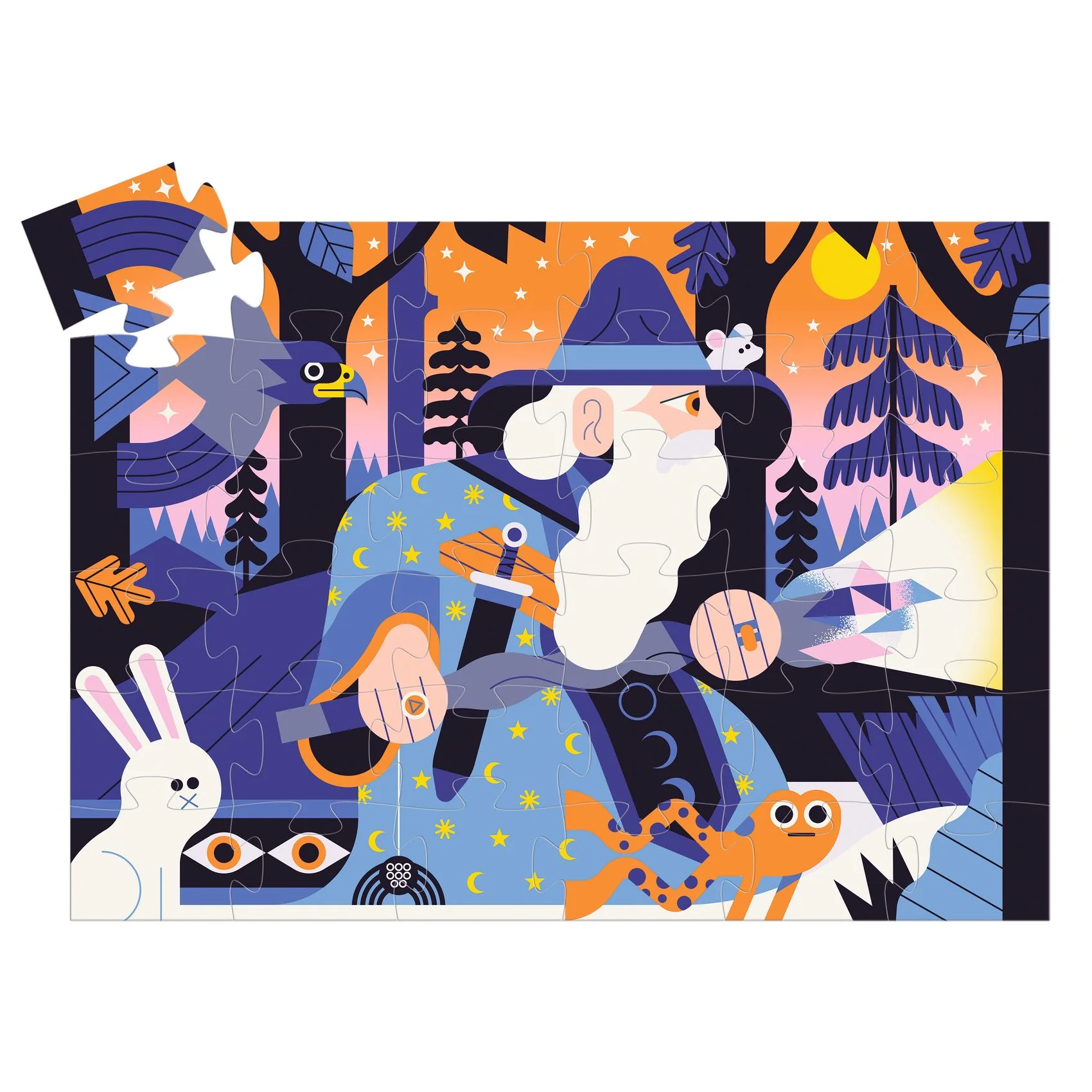 Djeco Puzzle Čaroděj - 36 pcs