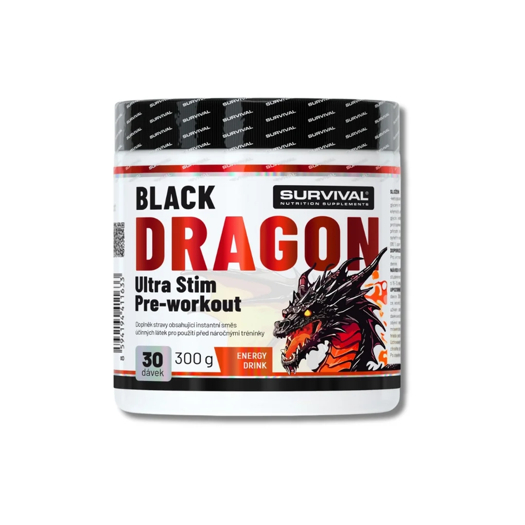 Survival Black Dragon Ultra Stim Pre-workout 300 g mango-pomeranč