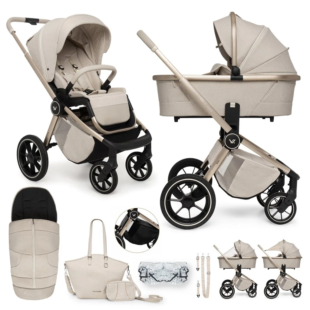 Muuvo Kočárek kombinovaný Quick Boho Beige set 2v1