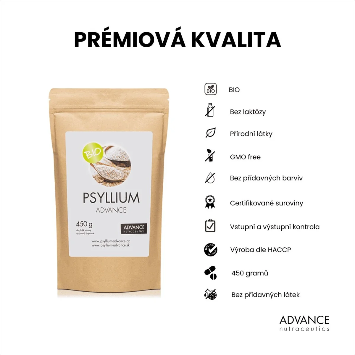 Advance Psyllium BIO 450 g