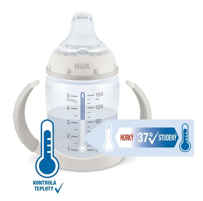 NUK FC Lahvička na učení s kontrolou teploty 150 ml 1 ks