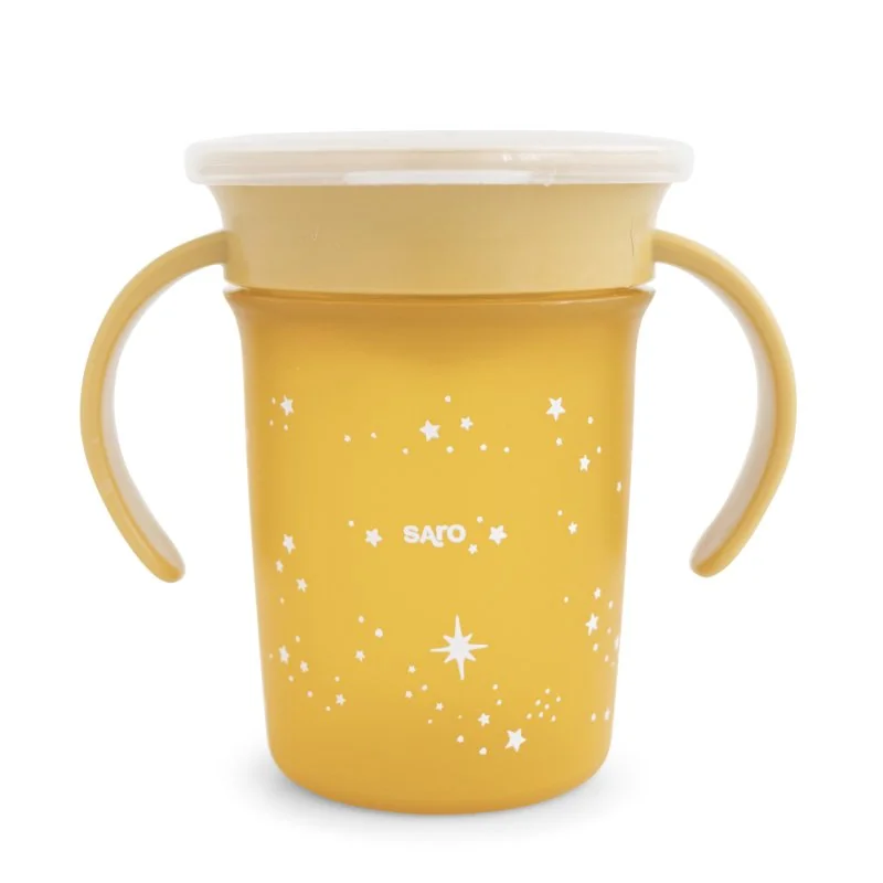 Saro Baby tréninkový hrníček 360° Mustard