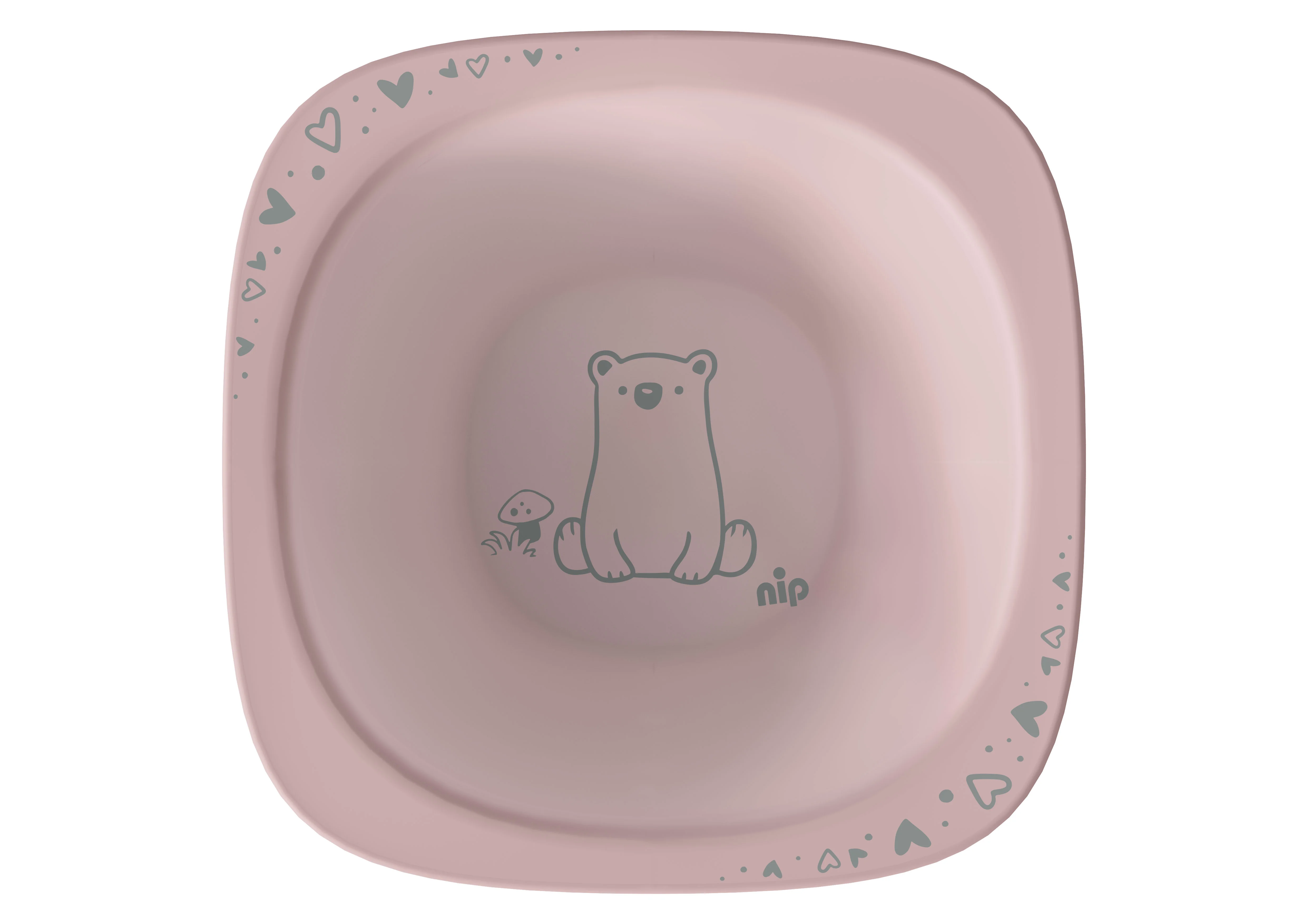 nip NATURE line miska, 4m+, 2ks, pink