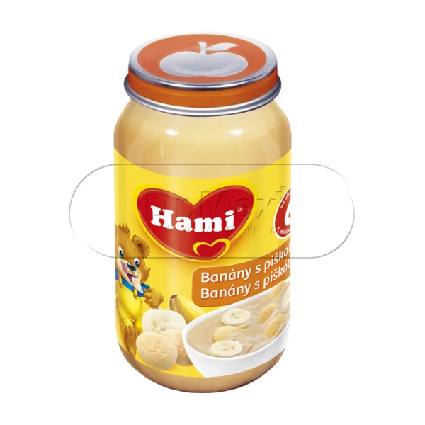 HAMI Svačinka banány s piškoty 200g 6M