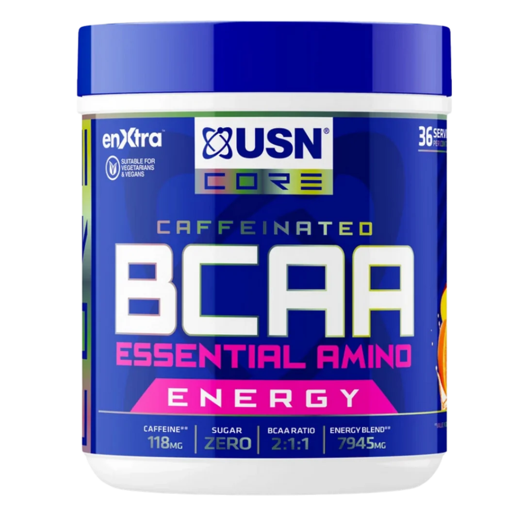 USN BCAA+ Power Punch Energy 400g - mango, pomeranč