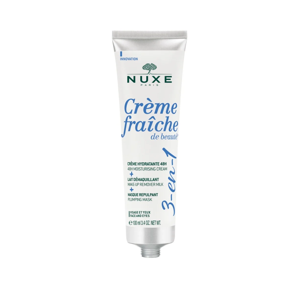 Nuxe Crème Fraîche de Beauté 3v1 Krém, odličovací mléko a maska 100 ml