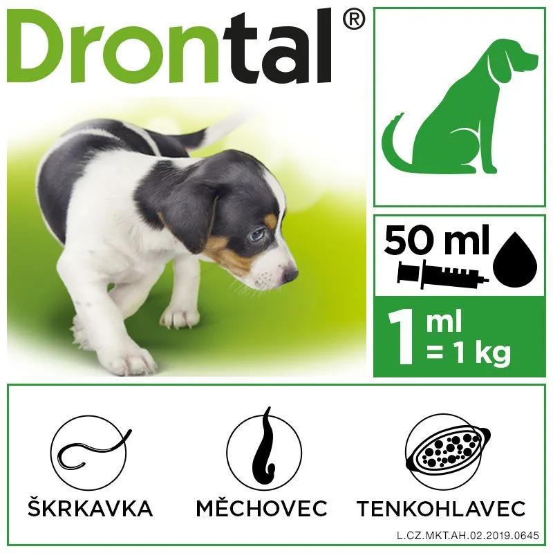 Drontal Junior perorální suspenze 50 ml