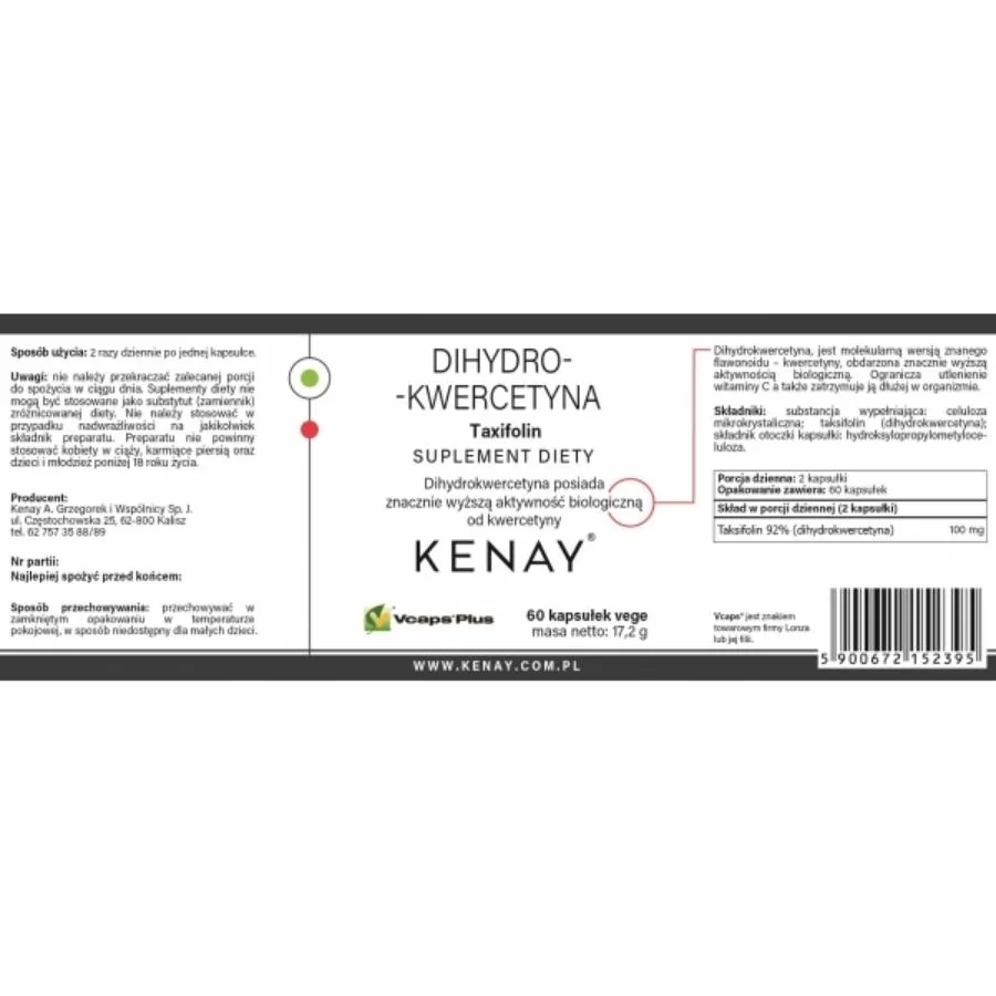 Kenay Taxifolin dihydrokvercetin 100 mg 60 kapslí