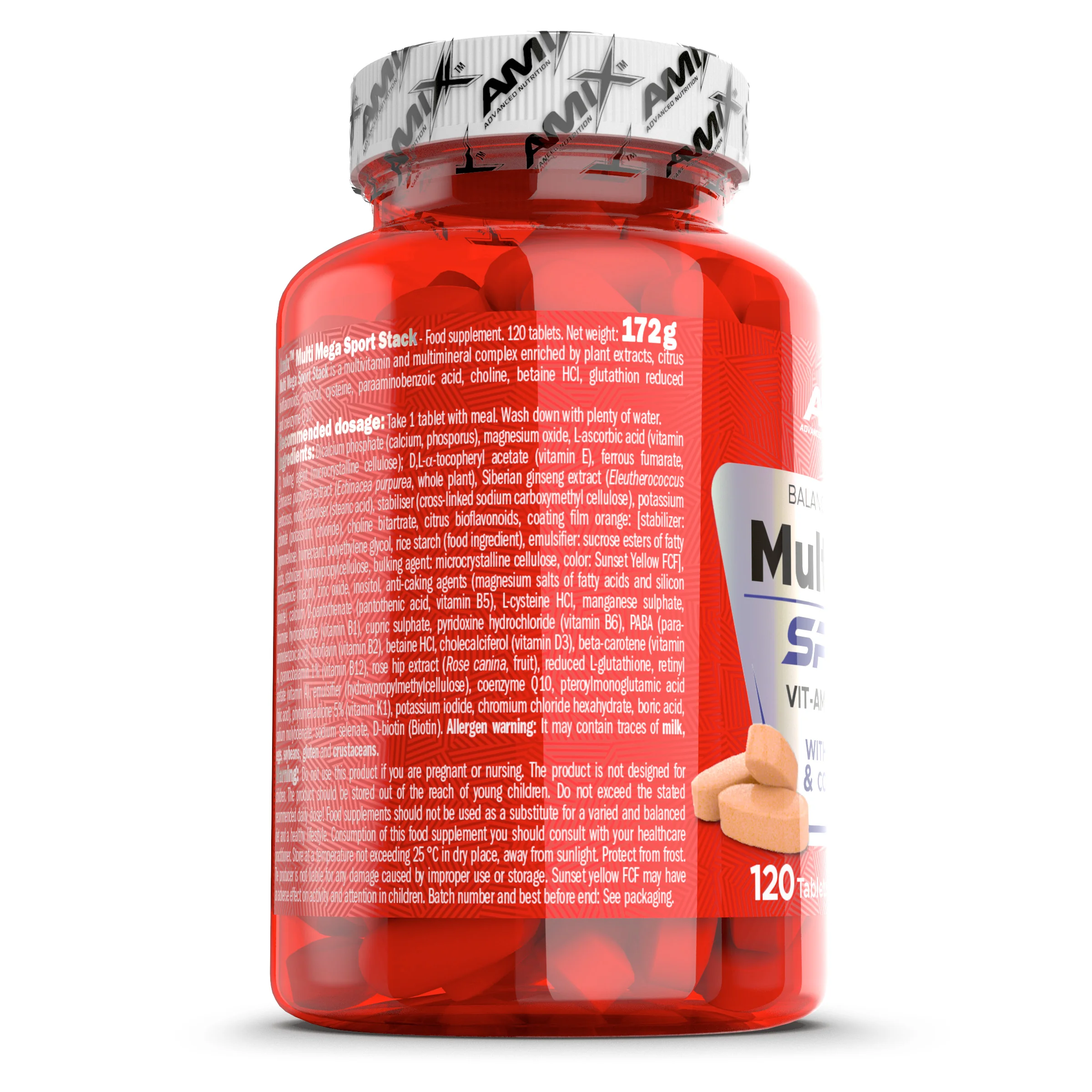 Amix Nutrition Multi Mega Sport Stack - 120 tablet 120 tablets