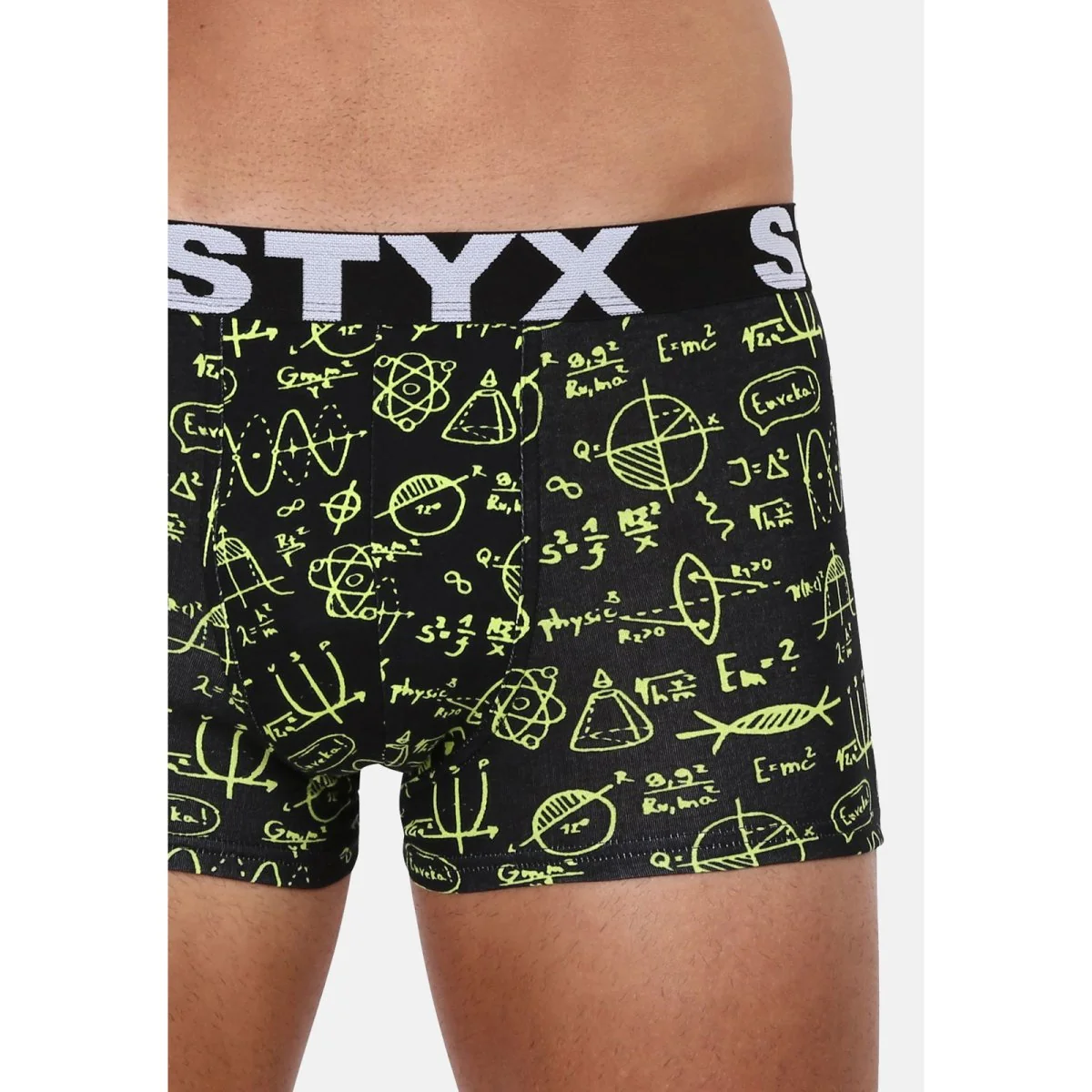 Styx Pánské boxerky art sportovní guma nadrozměr fyzika (R1652) 4XL