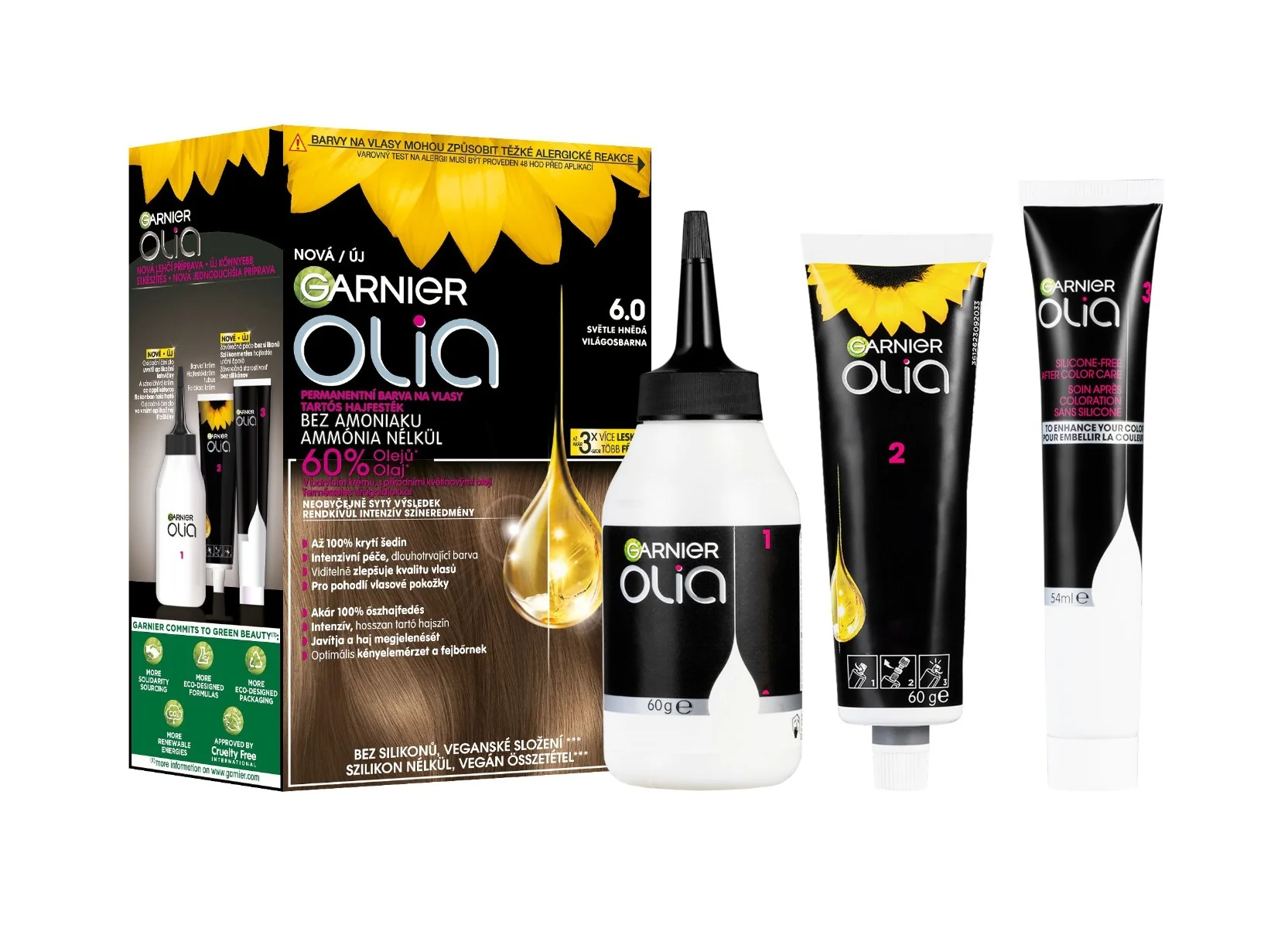 Garnier Olia 6.0 Světle hnědá permanentní barva na vlasy