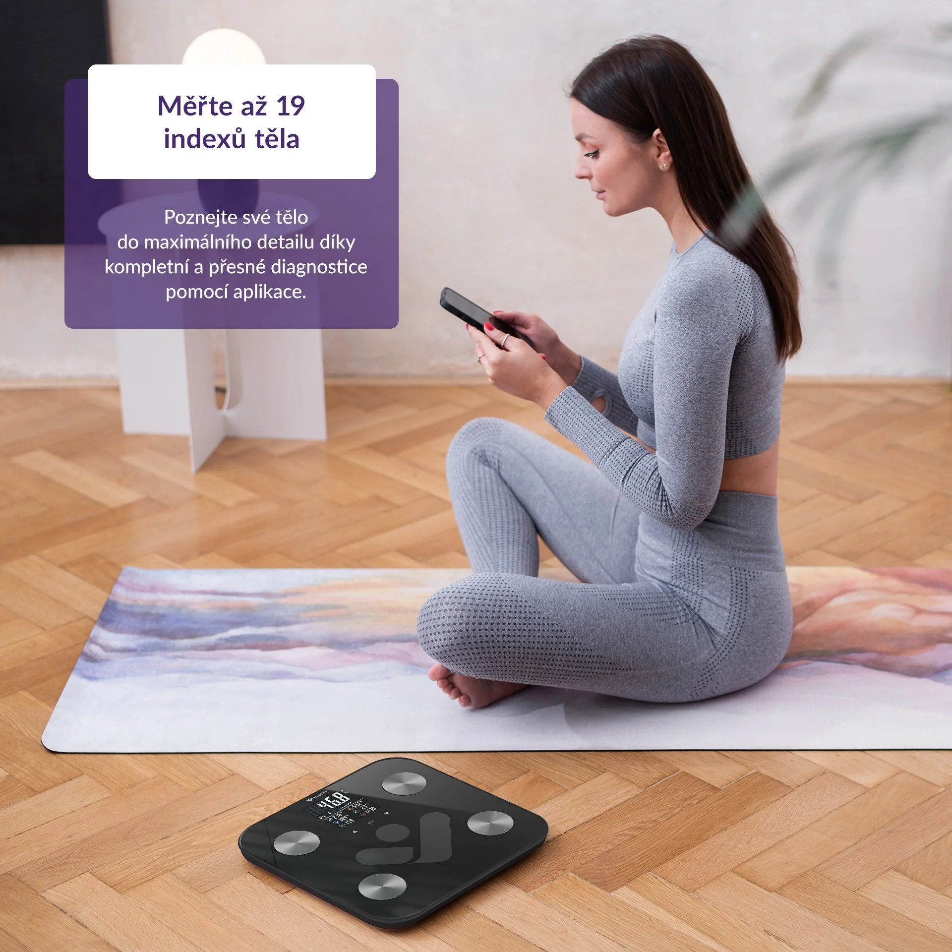 Truelife FitShape S6 BT osobní váha černá