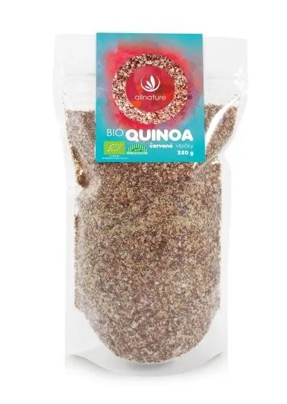 Allnature Quinoa červená vločky BIO 250 g
