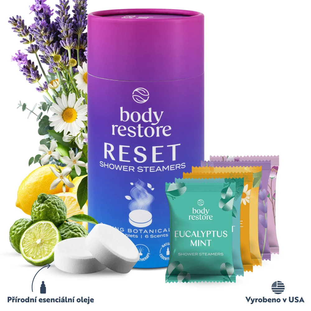 Body Restore Aromatické tablety do sprchy reset mix 6 ks