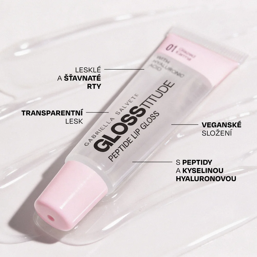 Gabriella Salvete Glosstitude Lipgloss 01 Glazed Karma lesk na rty 10 ml