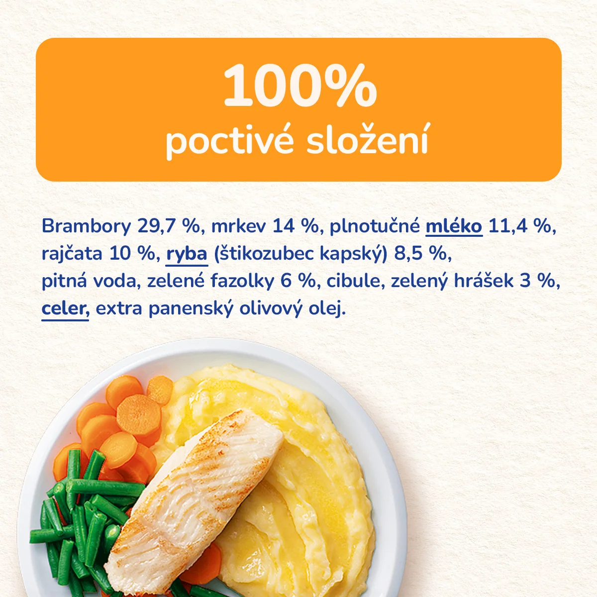 Sunar Příkrm bramborová kaše s rybou 6m+ 190 g