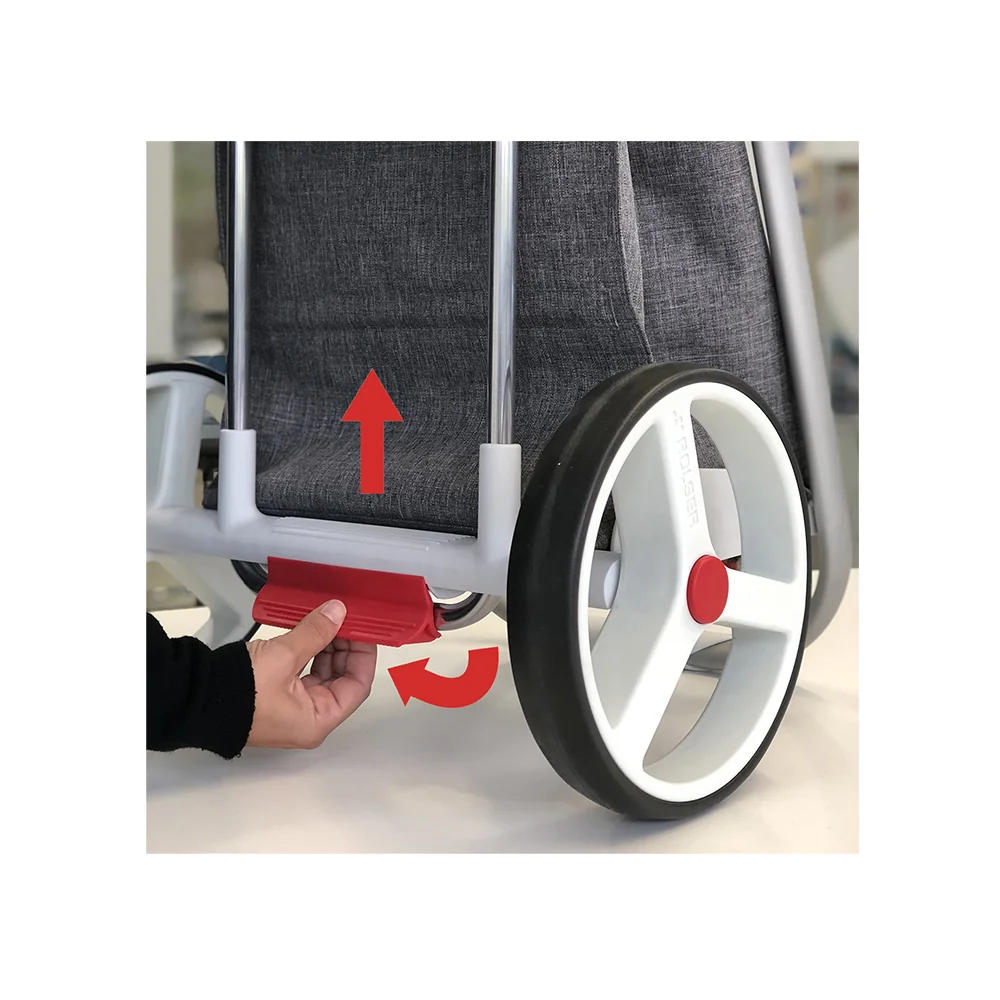 Rolser Com Tweed Polar Black Tube 53 l taška na kolečkách černá