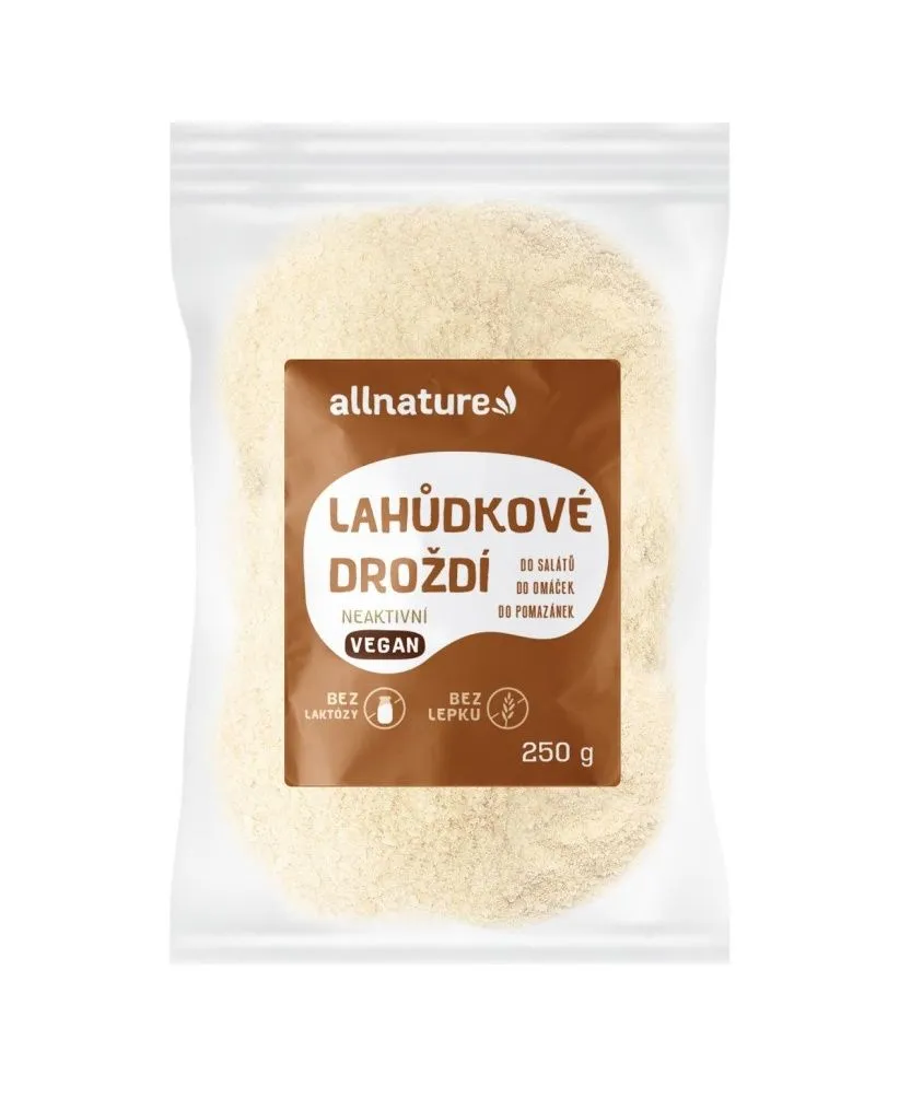 Allnature Lahůdkové droždí neaktivní 250 g