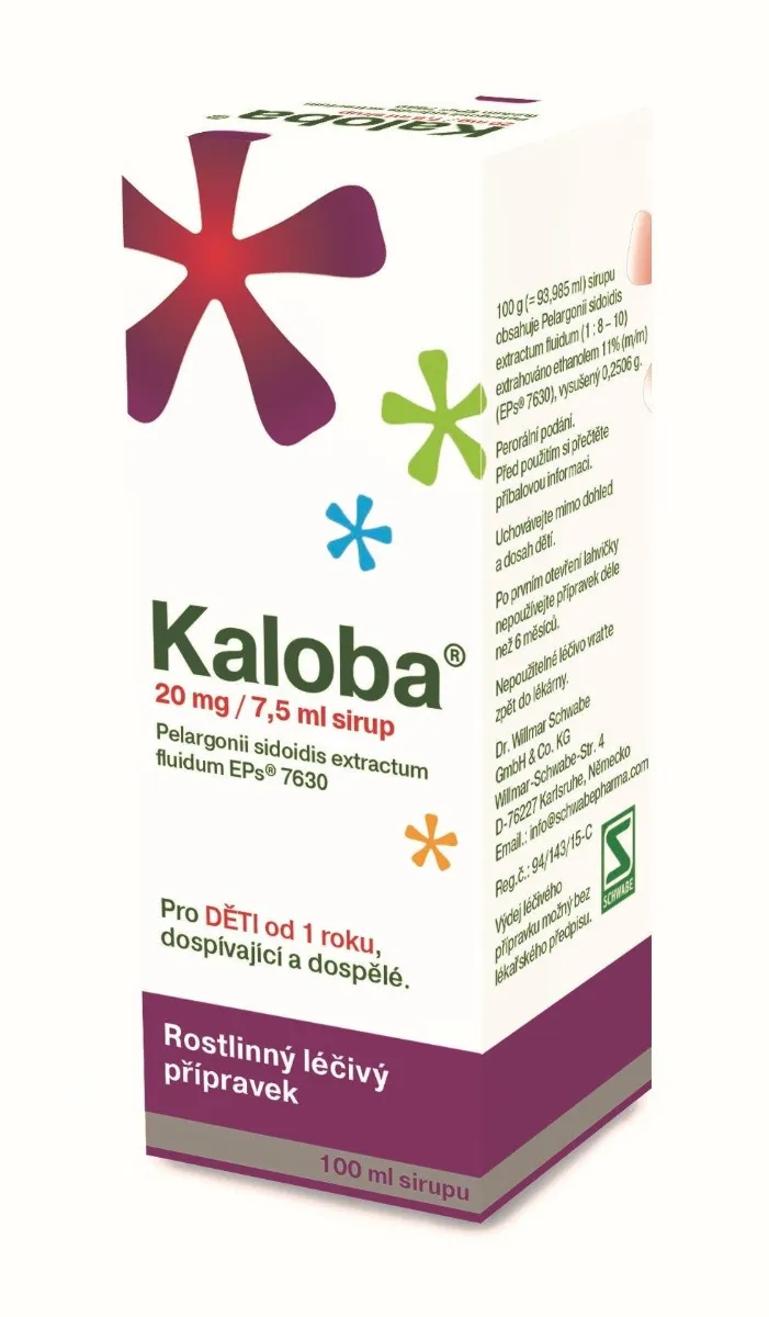 Kaloba 20 mg/7,5 ml sirup 100 ml