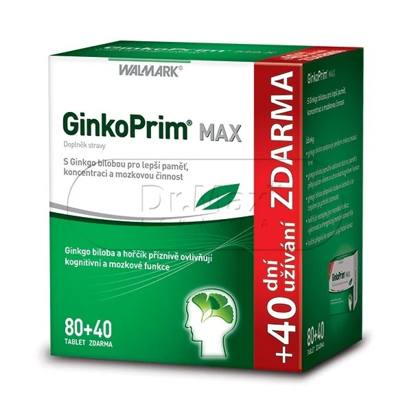 Walmark GinkoPrim Max 60mg tbl.80+40