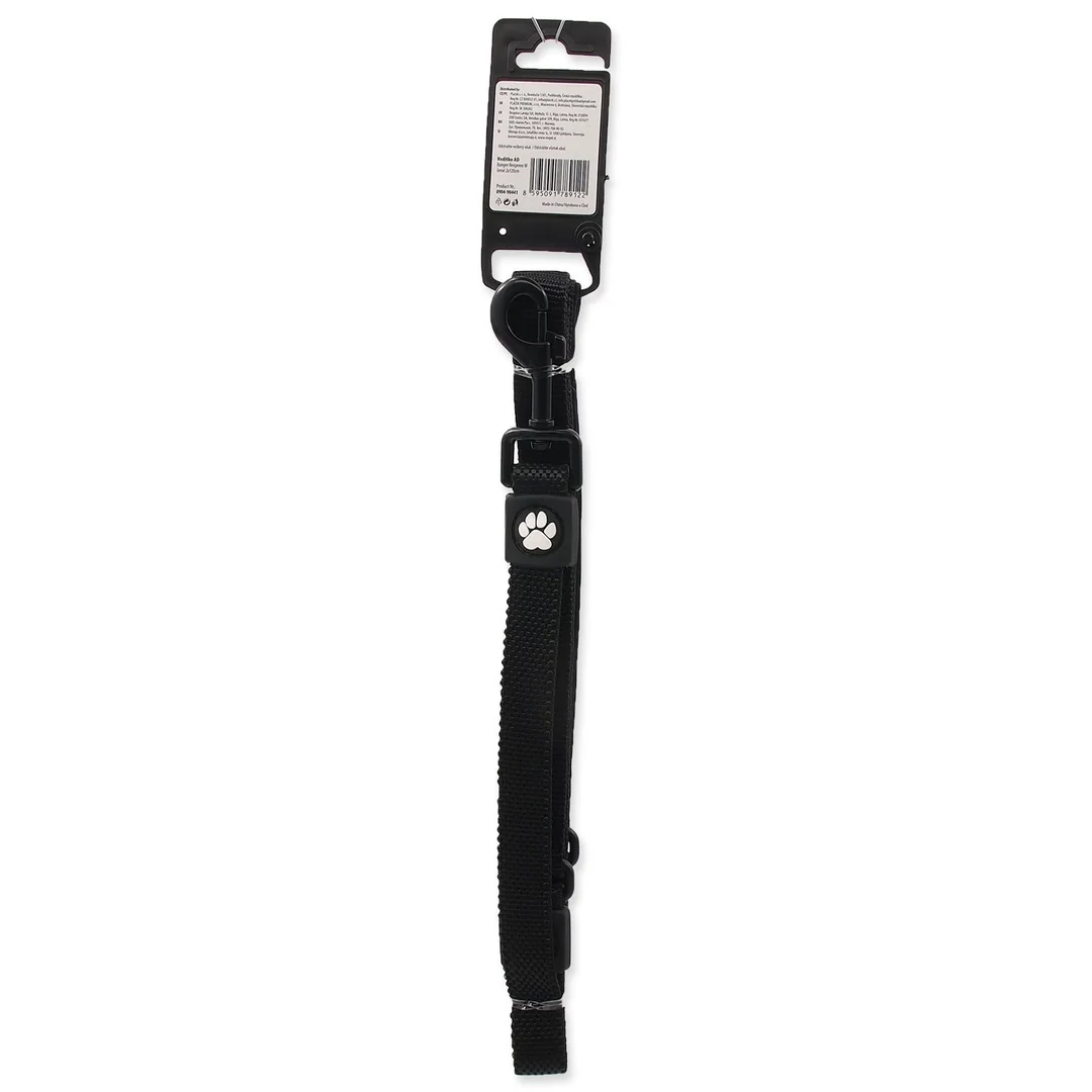 Active Dog Vodítko Bungee Neoprene M černé 2x120cm