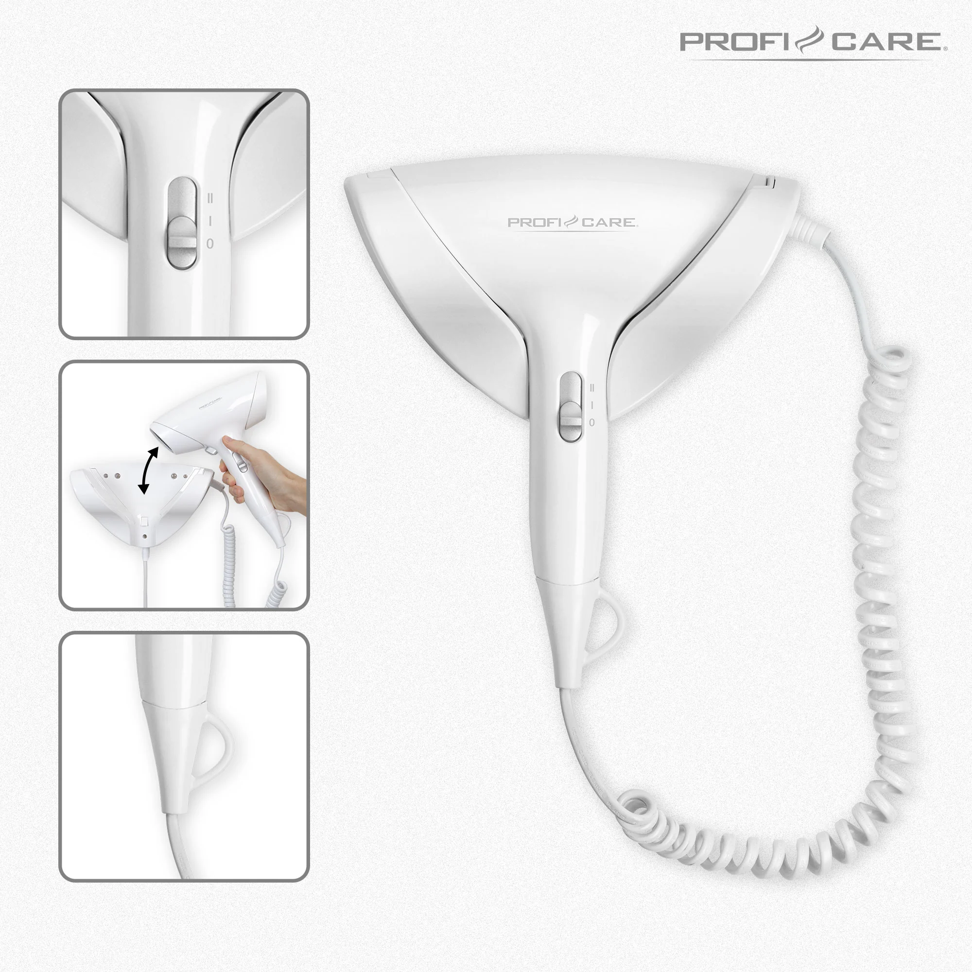 ProfiCare HT 3044 fén hotelový nástěnný