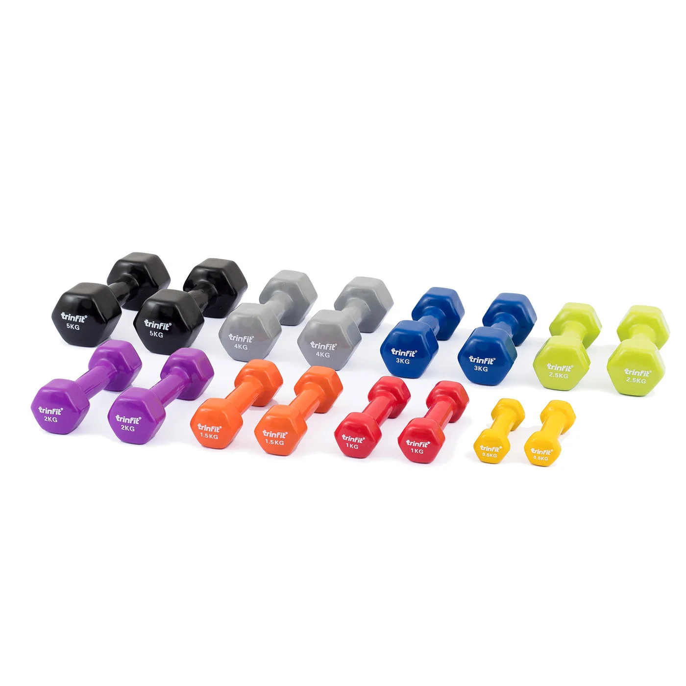 TRINFIT Činky na aerobic 0,5 až 5 kg varianta 1 kg - 1ks