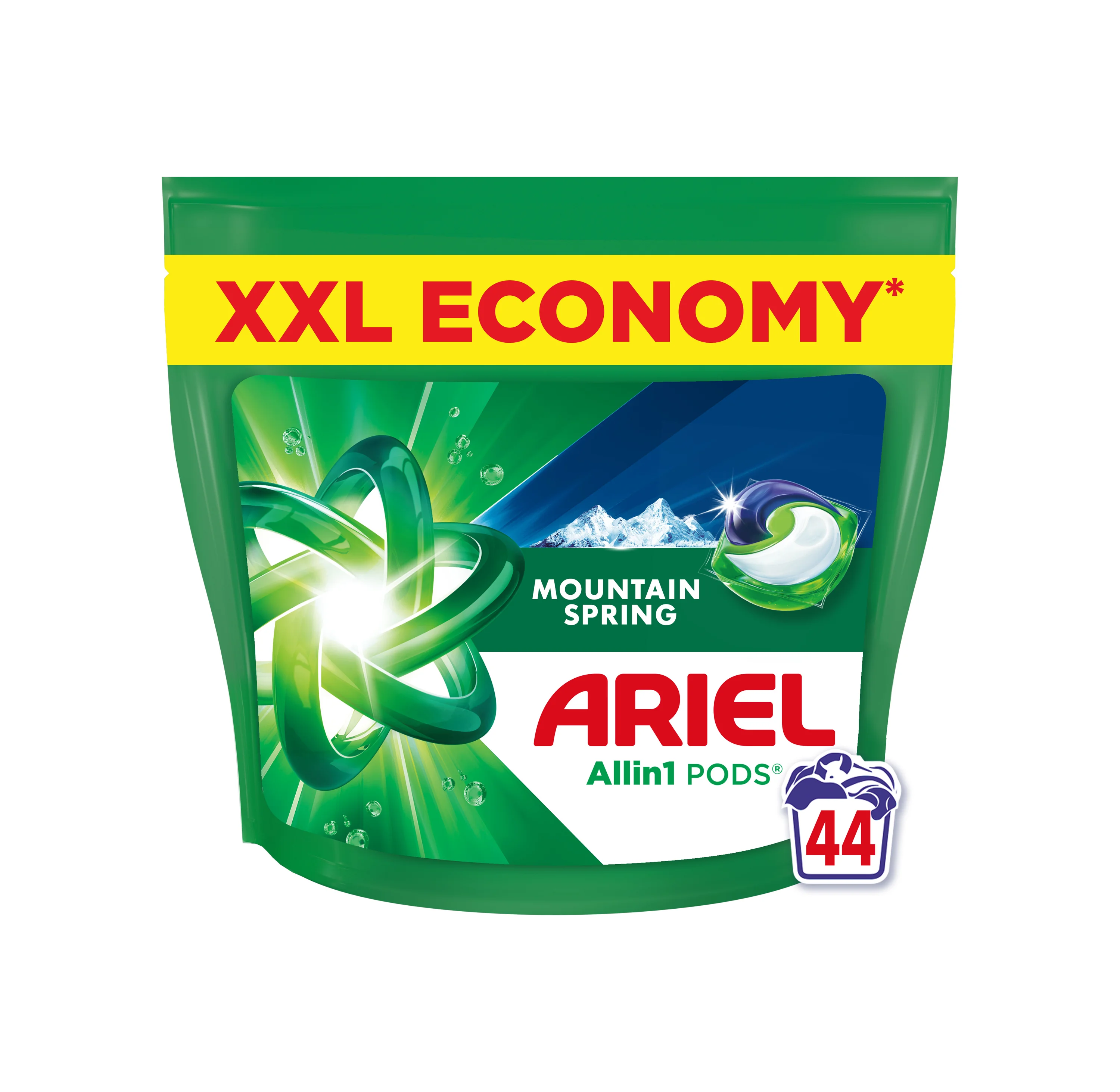 Ariel Mountain Spring Allin1 kapsle na praní 44 ks