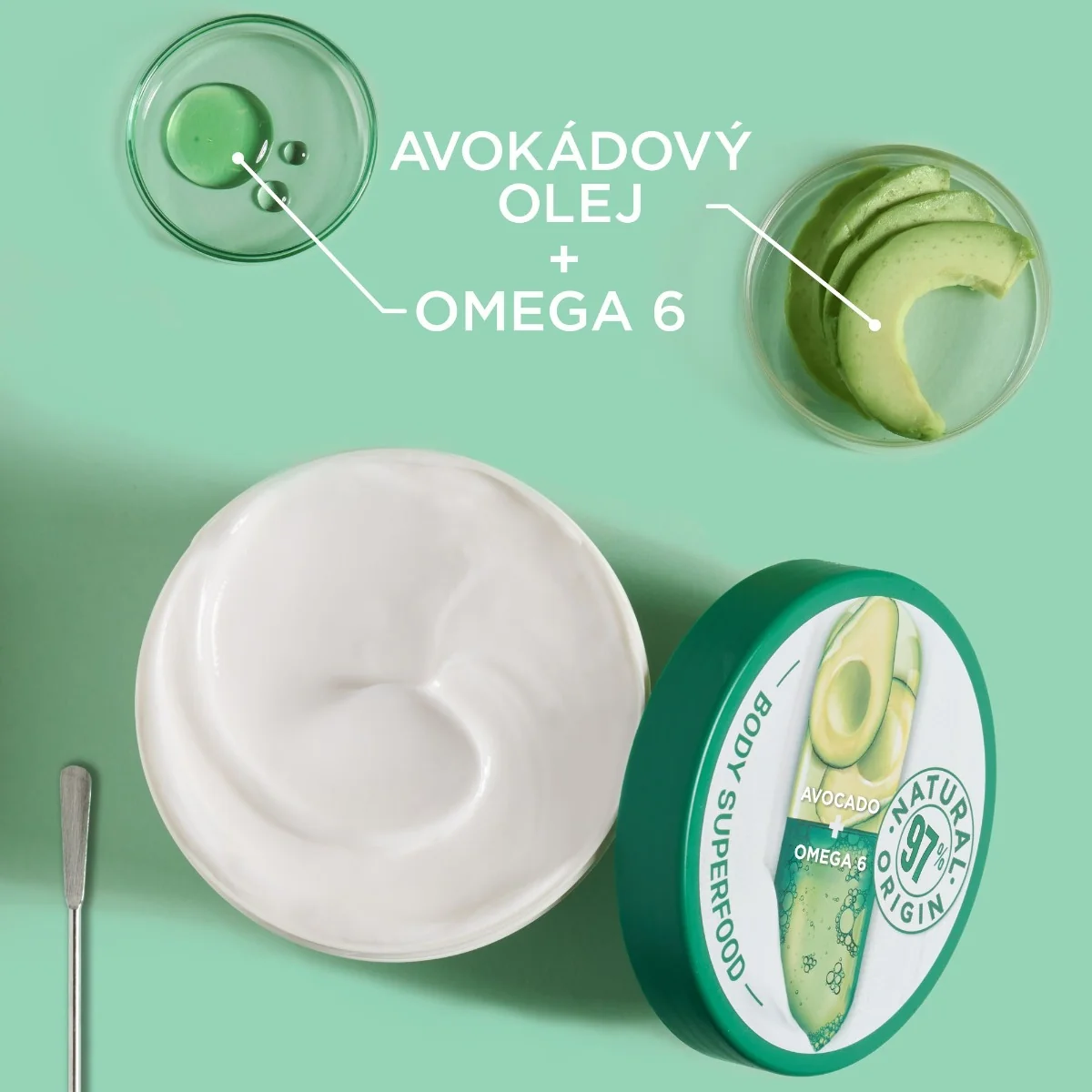 Garnier Body SuperFood Tělový krém s avokádem 380 ml