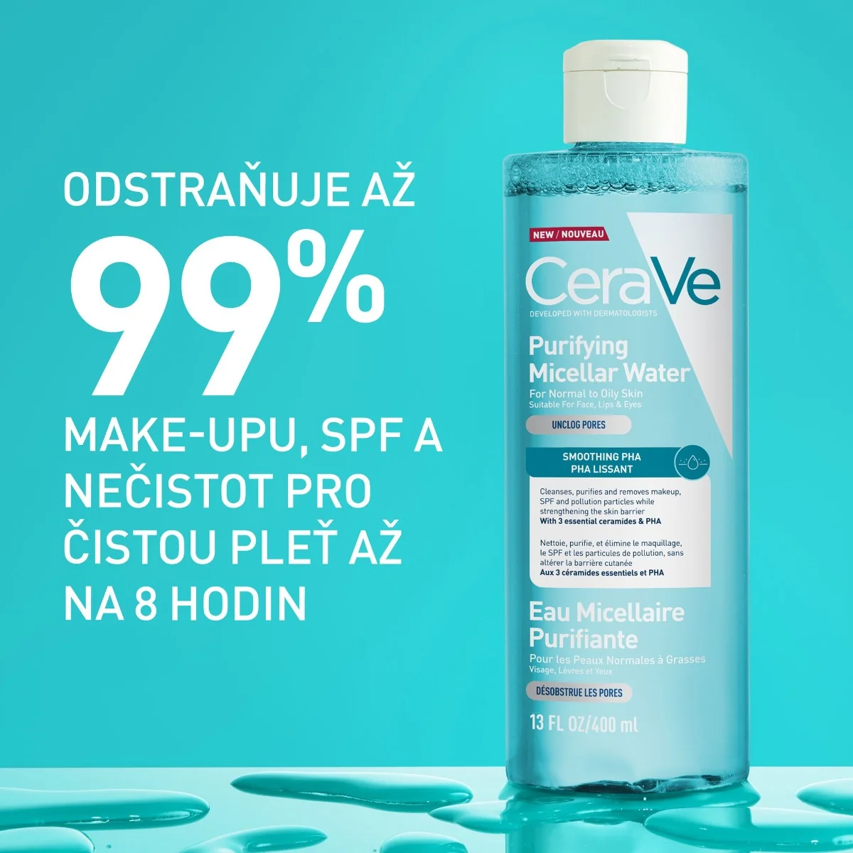 CeraVe Čisticí micelární voda 400 ml