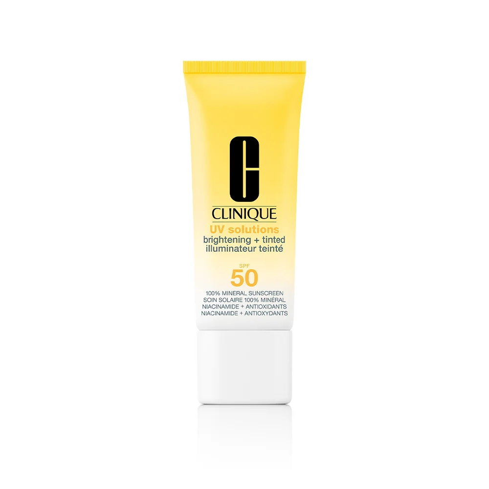 CLINIQUE UV Solution brightening + tinted SPF 50 medium minerální opalovací krém na obličej 40 ml