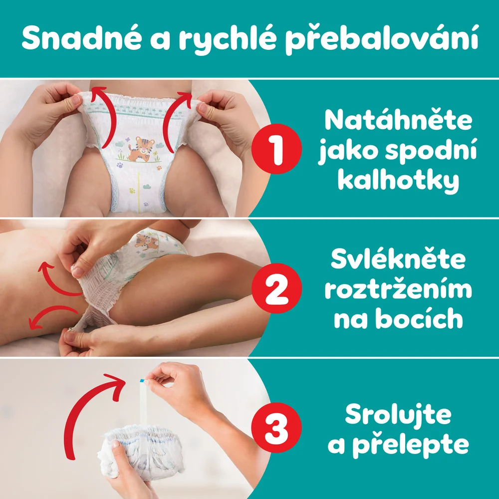 Pampers Active Baby vel. 6 13–19 kg plenkové kalhotky 42 ks
