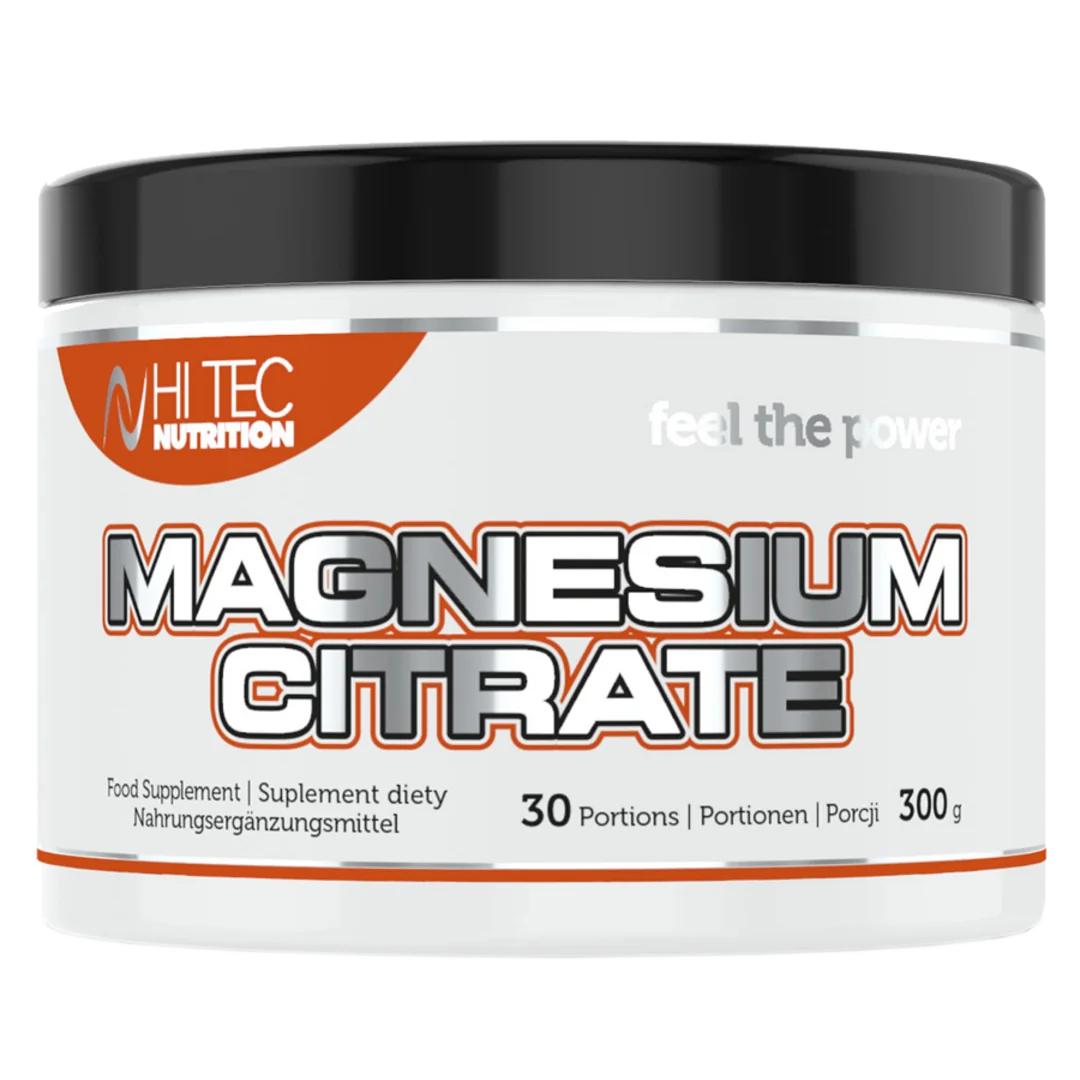 HiTec Nutrition Magnesium Citrate 300g - pomeranč