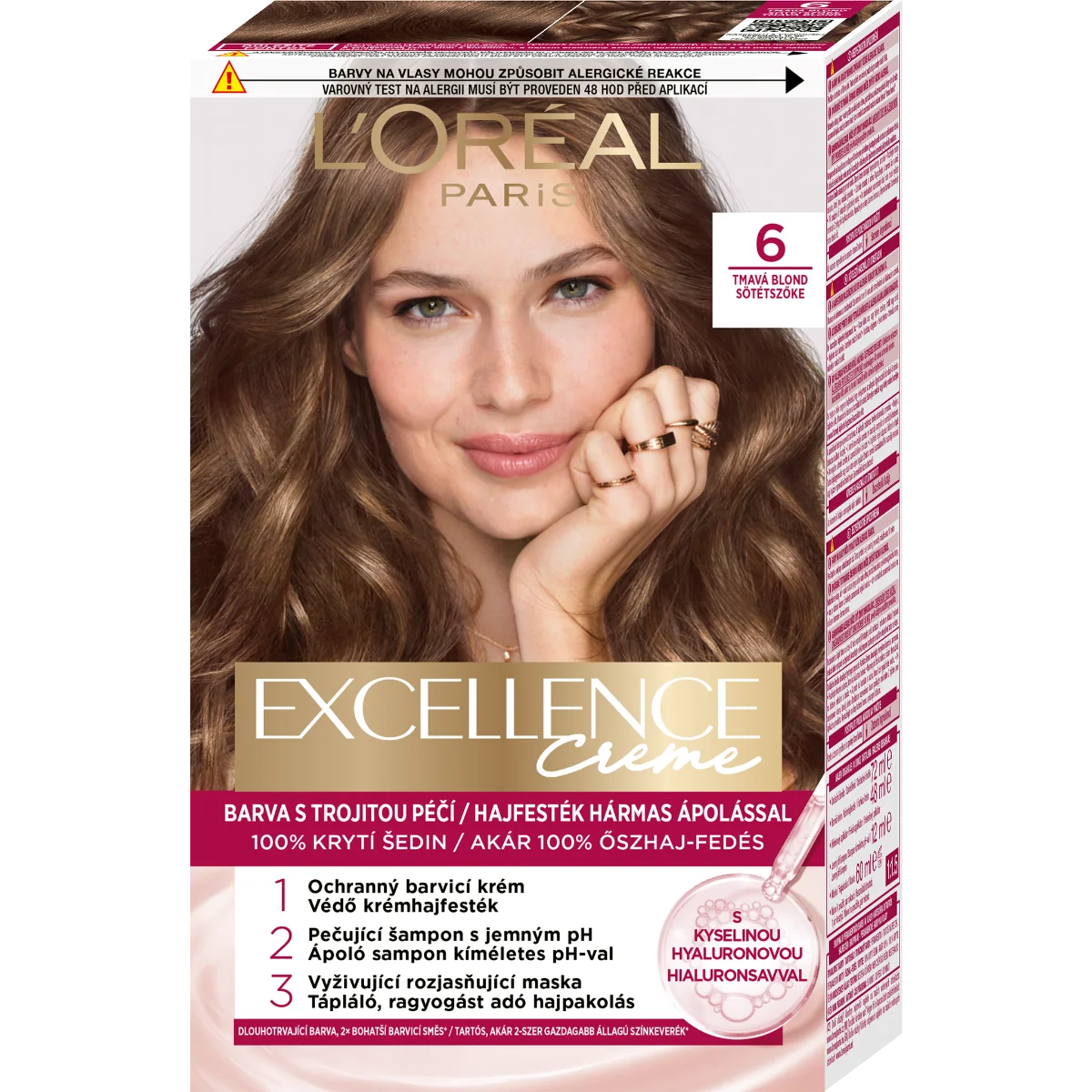 Loréal Paris Excellence Cream odstín 5 Tmavá blond barva na vlasy 1 ks