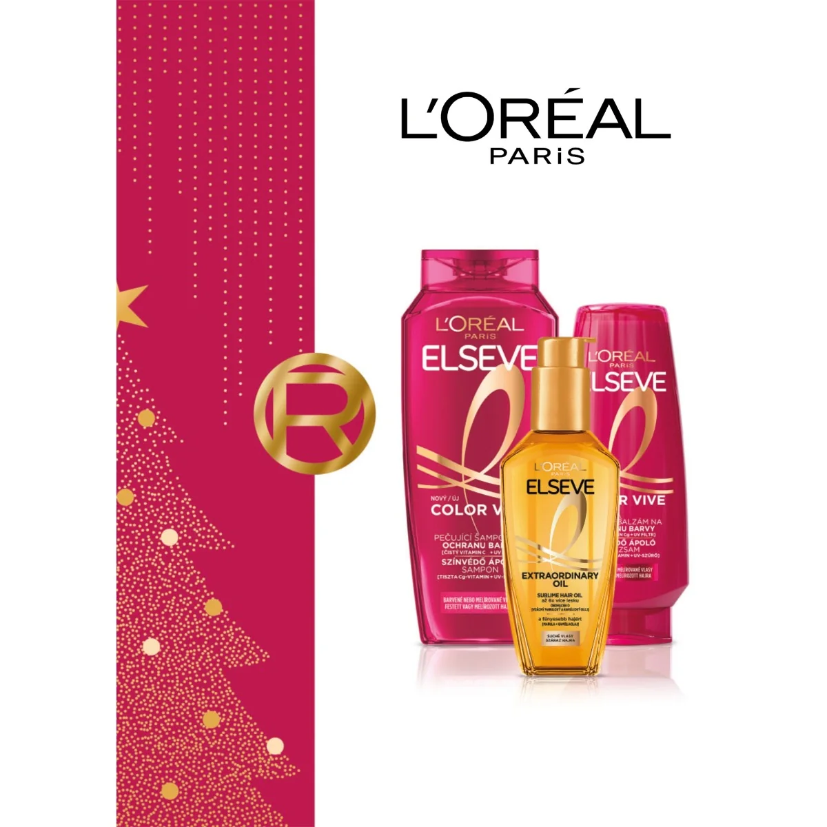 L'Oréal Paris Elseve Color Vive dárková sada 3 ks