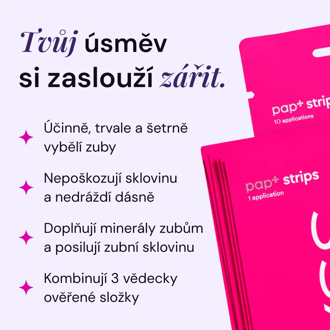 Lyss PAP+ bělicí pásky na zuby 20 ks