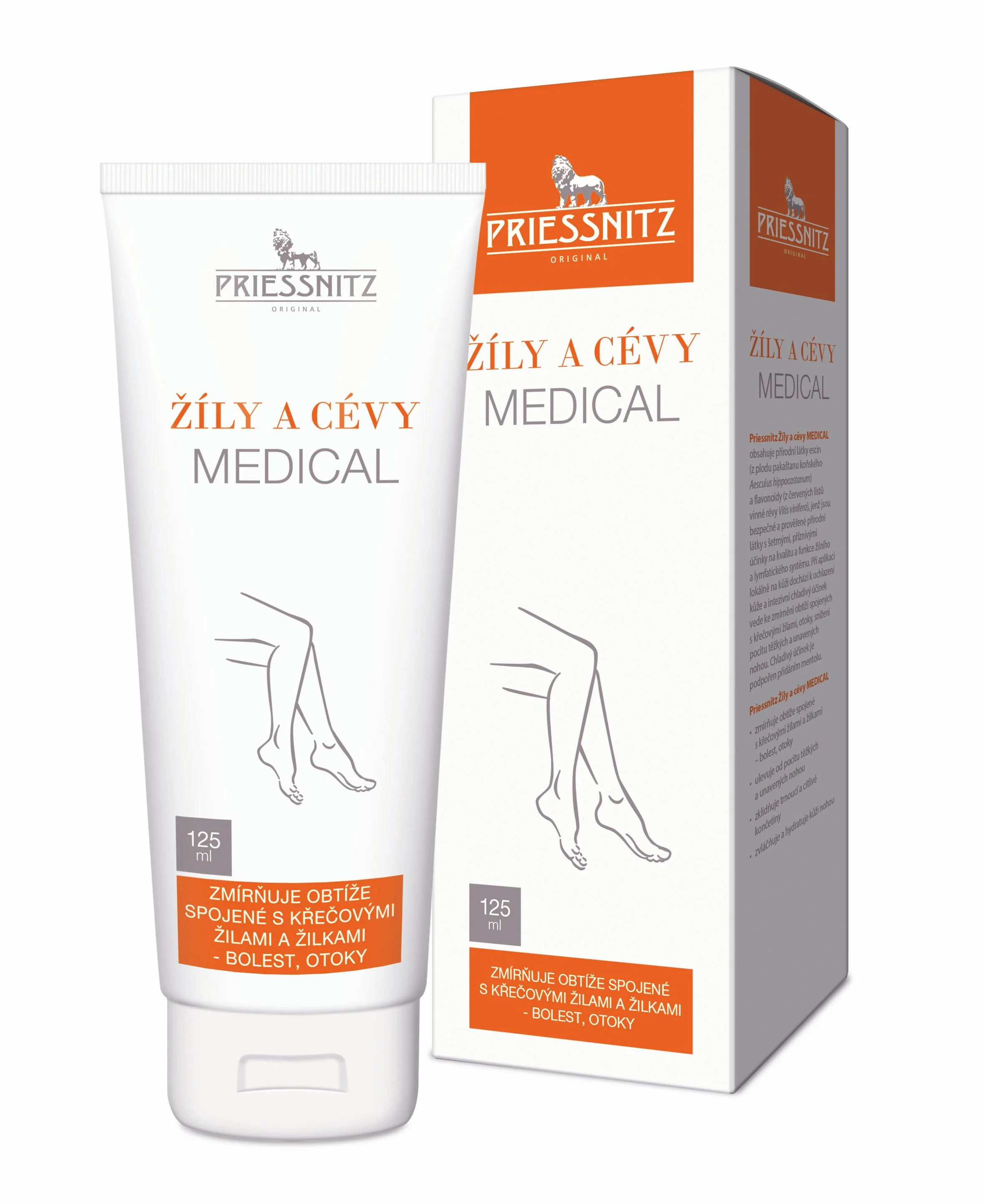 Priessnitz Žíly a cévy MEDICAL 125 ml