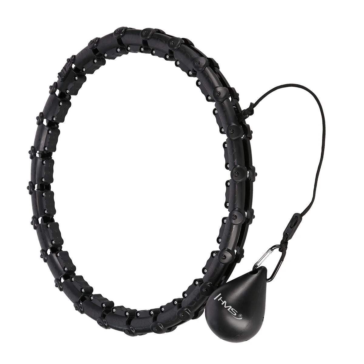 HMS Masážní hula hoop HHW02 se závažím černá