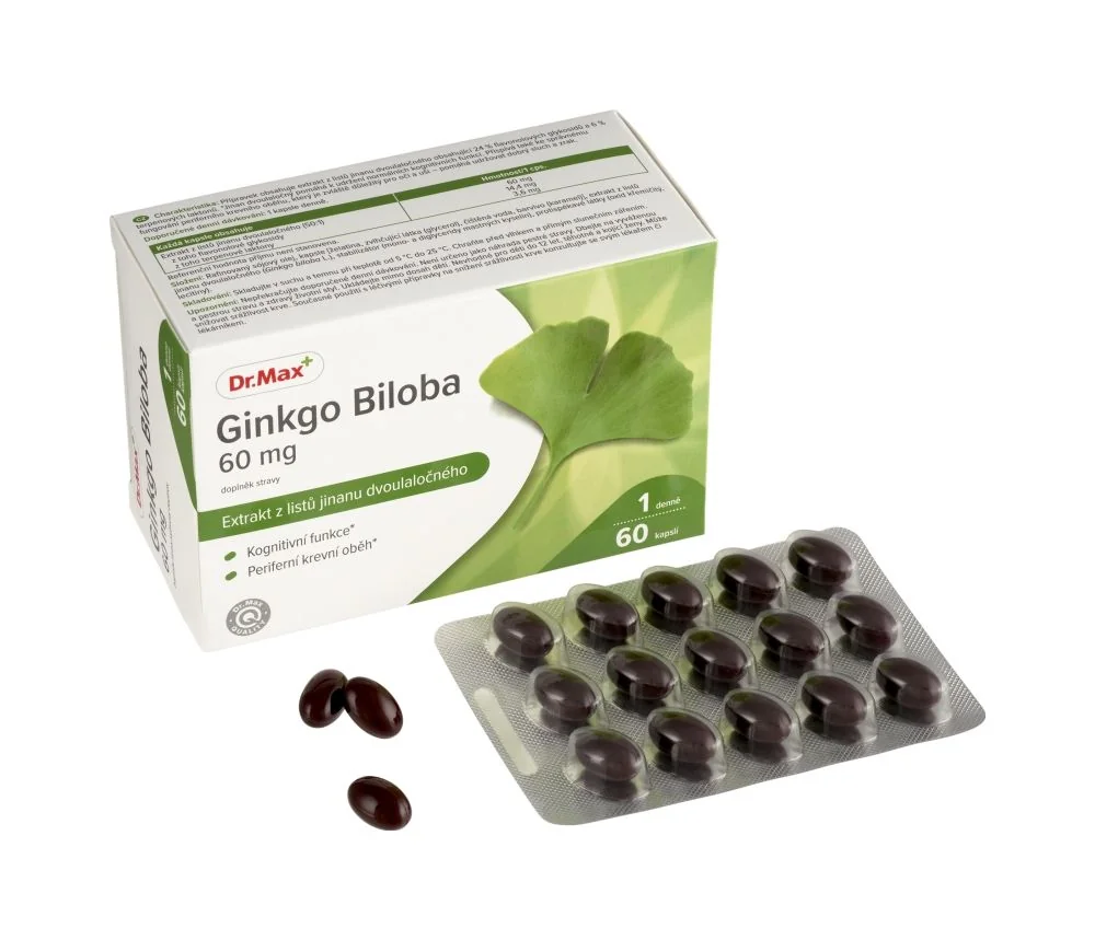 Dr. Max Ginkgo biloba 60 mg 60 kapslí