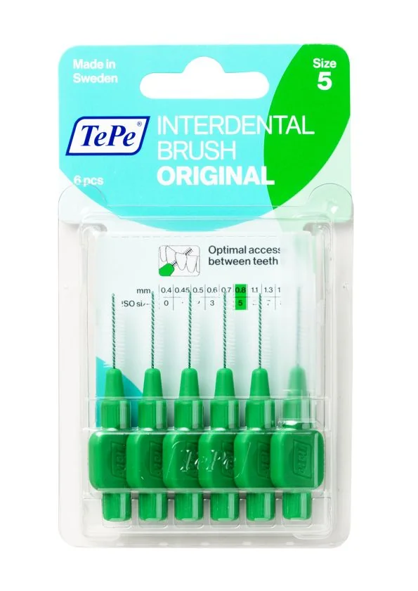 Tepe Original 0,8 mm zelené mezizubní kartáčky 6 ks